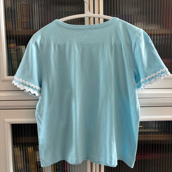 Lilly Pulitzer Clairmont Ric Rac Trimmed Shirt (S) - Picture 3 of 6